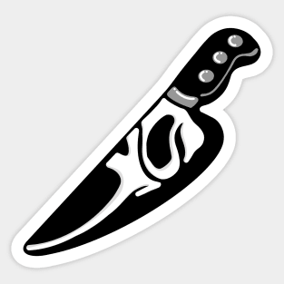 Scream Horror Movie Minimalist Knife Sticker
